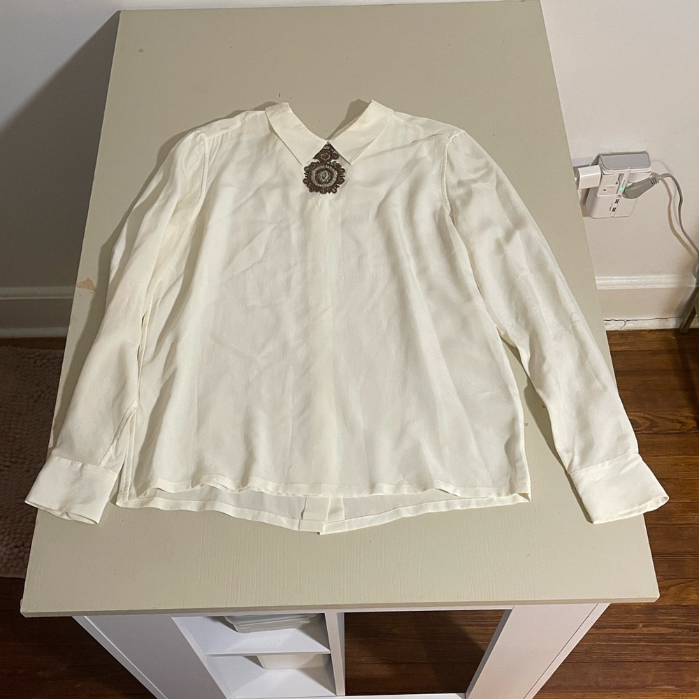 Equipment Cream Button Down Shirt